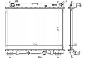 РАДІАТОР ДЛЯ SUBARU TREZIA TOYOTA URBAN CRUIS