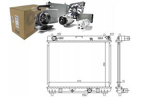 РАДІАТОР ДЛЯ SUBARU TREZIA TOYOTA URBAN CRUIS