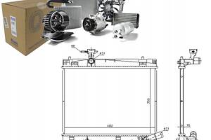 Радіатор для SUBARU TREZIA TOYOTA VERSO S YAR