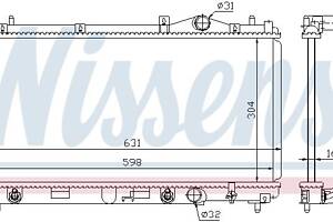 Радиатор DODGE NEON / PLYMOUTH NEON / CHRYSLER NEON (PL) 1994-2000 г.