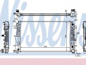 Радиатор DODGE SPRINTER(06-)2.7 CRD(+)[OE 906 500 03 02] NISSENS 67157A MERCEDES-BENZ SPRINTER 3,5-t автобус (906)