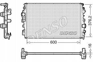 Радіатор двигуна DENSO водяний ALFA ROMEO GIULIA 2.2D 10.15-