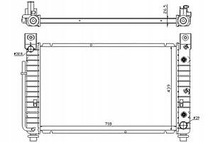 РАДІАТОР ДВИГУНА NISSENS CHEVROLET TAHOE 5.3 12.9