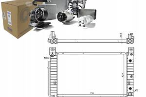 РАДІАТОР ДВИГУНА NISSENS CHEVROLET TAHOE 5.3 12.9