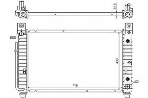 РАДІАТОР ДВИГУНА NISSENS CHEVROLET TAHOE 5.3 12.9