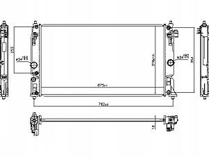 РАДІАТОР ДВИГУНА NISSENS ВОДЯНИЙ SUZUKI SWACE TOYOTA C-HR COROLLA 1.8H