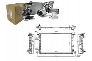 РАДІАТОР ДВИГУНА ВОДЯНИЙ AUDI A4 ALLROAD B9 A5 A6 C8