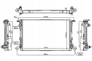 РАДІАТОР ДВИГУНА ВОДЯНИЙ AUDI A4 ALLROAD B9 A5 A6 C8