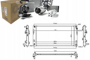 РАДІАТОР ДВИГУНА ВОДЯНИЙ NISSAN LEAF ELECTRIC 11.10 - NISSENS