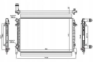 РАДІАТОР ДВИГУНА ВОДЯНИЙ SKODA FABIA III KAROQ OCTAVIA YETI VW