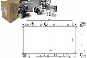 Радіатор двигуна водяний SUBARU LEGACY VI OUTBACK 2.5 01/15 - NISSENS