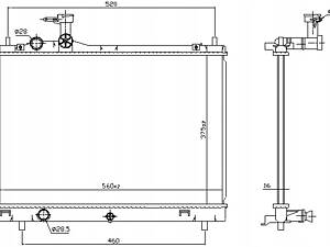 РАДІАТОР ДВИГУНА ВОДЯНИЙ SUZUKI SWIFT V 1.0-1.2H 04/17- NISSENS