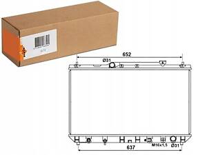 РАДІАТОР ДВИГУНА ВОДЯНИЙ TOYOTA CAMRY 2.2 08/96-09/02 NRF