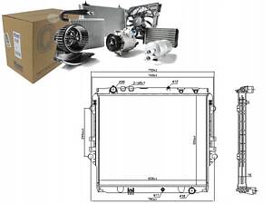 РАДІАТОР ДВИГУНА ВОДЯНИЙ TOYOTA HILUX VIII 2.4D 05/15 - NISSENS