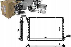 РАДІАТОР ДВИГУНА ВОДЯНИЙ VW ATLAS 2.0 12.17 - NISSENS