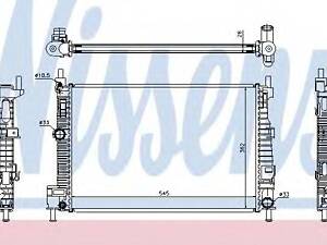 Радіатор FD C-MAX(10-)1.6 TDCi(+)[OE Y642-15-20YA ] NISSENS 68523 на MAZDA 3 седан (BL)