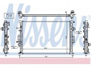 Радіатор FD C-MAX(10-)2.0 TDCi(+)[OE 1377541] NISSENS 65615A на FORD GRAND C-MAX (DXA/CB7, DXA/CEU)