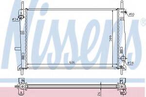 Радіатор FD COUGAR(98-)2.0 i 16V(+)[OE 1024051] NISSENS 62056A на FORD MONDEO (GBP)