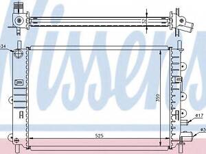 Радіатор FD ESCORT V - VI(90-)1.4 CFi(+)[OE 1664043] NISSENS 62217A на FORD ESCORT Mk V (GAL)