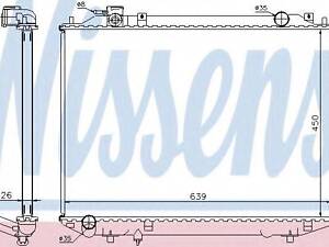 Радіатор FD RANGER(98-)2.5 D(+)[OE 1378035] NISSENS 62246A на FORD RANGER (ES, ET)