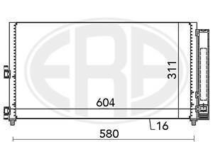 Радиатор FIAT IDEA (350_) / FIAT DOBLO (223_) / FIAT PUNTO (188_) 1999-2012 г.