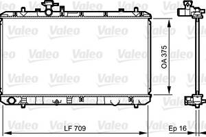 Радиатор FIAT SEDICI (189_) / SUZUKI SX4 (EY, GY) 2006-2014 г.