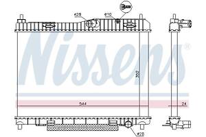 Радиатор FORD B-MAX (JK) / FORD KA+ (TK, FK) / FORD FIESTA (CB1, CCN) 2008-2017 г.