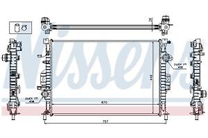 Радиатор FORD C-MAX / FORD FOCUS / VOLVO V40 (525) / VOLVO S60 (134) 2006-2020 г.