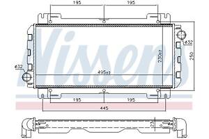 Радиатор FORD FIESTA (FVD) 1983-1995 г.