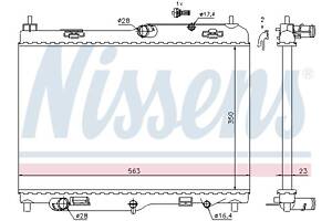Радиатор FORD FIESTA 2008-2017 г.