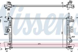 Радиатор FORD FOCUS / FORD C-MAX / FORD GRAND C-MAX (DXA/CB7, DXA/CEU) 2010-2020 г.