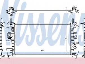 Радіатор FORD FOCUS III (CB8, CEW) (11-) 1.6 Flexifuel NISSENS 69237 на FORD C-MAX II (DXA/CB7, DXA/CEU)