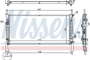 Радиатор FORD TRANSIT TOURNEO 2006-2014 г.