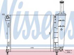 Радіатор FT 500(07-)1.2 GAS(+)[OE 51787115] NISSENS 61936 на FIAT 500 (312)