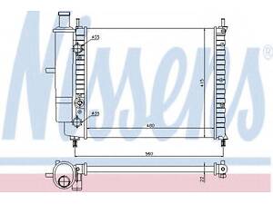 Радіатор FT BRAVA(95-)1.2 i 16V(+)[OE 46480388] NISSENS 61779 на FIAT BRAVA (182)