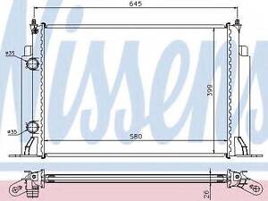 Радиатор FT STILO(01-)1.8 i 16V(+)[OE 46745809] NISSENS 61885A на FIAT STILO (192)