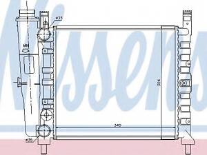 Радіатор FT UNO(83-)45 - 1.0[OE 7559876] NISSENS 61929 на FIAT UNO (146A/E)
