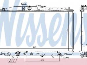 Радіатор HD ACCORD(03-)2.0 i 16V[OE 19010-RBA-901] NISSENS 68152 на HONDA ACCORD EURO VIII (CL)