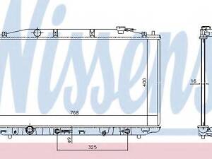 Радіатор HD ACCORD(08-)2.0 i 2.4 NISSENS 68138 на HONDA ACCORD EURO VIII седан (CU)