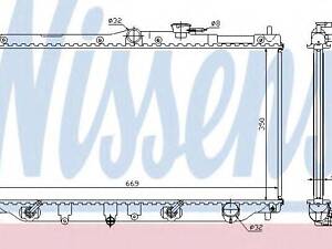 Радіатор HD ACCORD(90-)1.8 i 16V(+)[OE 19010-P45-G01] NISSENS 622831 на ROVER 600 (RH)