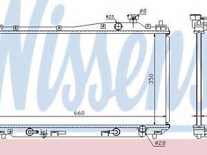Радіатор HD CIVIC(01-)1.4 i 16V(+)[OE 19010-PLC-J01] NISSENS 68115 на HONDA CIVIC VII Hatchback (EU, EP, EV)