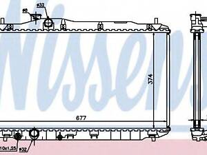 Радіатор HD CIVIC 3-5D(05-)1.8 i 16V(+)[OE 19010-RSA-G01] NISSENS 68134A HONDA CIVIC VIII Hatchback (FN, FK)
