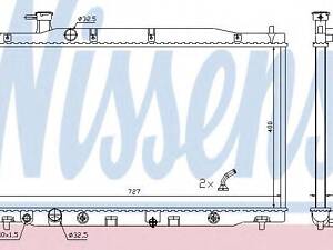 Радіатор HD CR-V(06-)2.0 i 16V[OE 19010-RZP-G51] NISSENS 681372 на HONDA CR-V Mk III (RE)