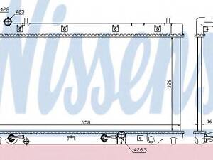 Радиатор HD FIT(02-)1.2 i(+)[OE 19010-PWA-E01] NISSENS 68098 на HONDA FIT II (GD)