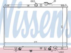 Радиатор HD SHUTTLE(94-)2.2 и 16V(+)[OE 19010-P1E-A51] NISSENS 63346 на HONDA ODYSSEY