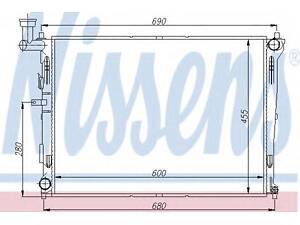 Радіатор HY ELANTRA(06-)1.6 i 16V(+)[OE 25310-1H000] NISSENS 66674 на HYUNDAI ELANTRA GT (GD)