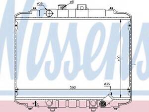 Радіатор HY GRACE(93-)2.4(+)[OE 25300-43000] NISSENS 67034 на MITSUBISHI DELICA фургон (P0_W, P1_W, P0_V, P1_V, P_2V, P2