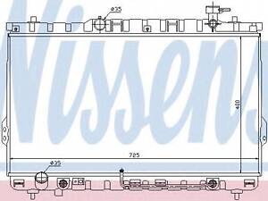 Радіатор HY SANTA FE(00-)2.0 i 16V(+)[OE 25310-26000] NISSENS 67030 на HYUNDAI SANTA FÉ I (SM)