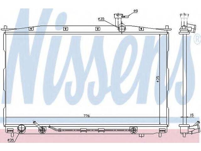 Радіатор HY SANTA FE(06-)2.0 i 16V(+)[OE 25310-2B000] NISSENS 67505 на HYUNDAI SANTA FÉ II (CM)
