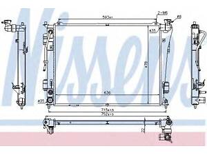 Радіатор HY SONATA(10-)2.0 i(+)[OE 253103S650] NISSENS 675012 на HYUNDAI i45 VI седан (YF)